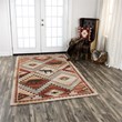 Alora Decor Itasca 8' x 10' Patchwork Red/Blue/Beige/Brown Hand-Tufted Area Rug
