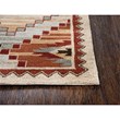 Alora Decor Itasca 8' x 10' Patchwork Red/Blue/Beige/Brown Hand-Tufted Area Rug
