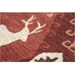 Alora Decor Itasca 5' x 8' Patchwork Red/Blue/Beige/Brown Hand-Tufted Area Rug