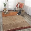 Alora Decor Desert 8' x 10' Maroon/Tan/Orange/beige Hand Tufted Area Rug