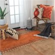 Alora Decor Desert 8' x 10' Maroon/Tan/Orange/beige Hand Tufted Area Rug
