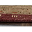 Alora Decor Desert 8' x 10' Maroon/Tan/Orange/beige Hand Tufted Area Rug
