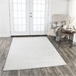 Alora Decor Demure 8' x 10' Solid Silver/Silver Hand-Loomed Area Rug