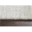 Alora Decor Demure 8' x 10' Solid Silver/Silver Hand-Loomed Area Rug