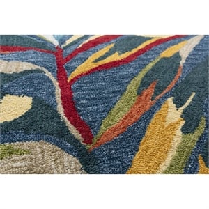 Alora Decor Mirage 8'9&quot x 11'9&quot Floral Blue/White/Red/Orange/Green/Blue Rug