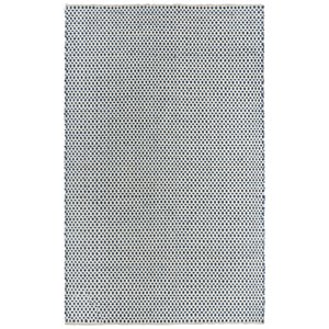 Alora Decor Monarch 8'6&quot x 11'6&quot Basket weave Blue/Ivory Hand Woven Area Rug