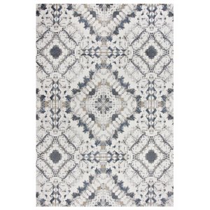 Alora Decor Lavish 3'11&quot x 5'6&quot Beige/Gray/Rust/Blue Power-Loomed Area Rug