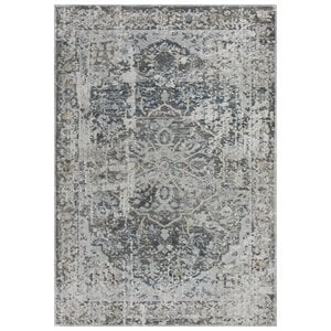 Alora Decor Lavish 7'10&quotx9'10&quot Beige/Gray/Rust/Blue Power-Loomed Area Rug