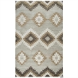 Alora Decor Napoli 5' x 8' Southwestern Motifs Blue/Ivory Hand-Tufted Area Rug