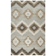 Alora Decor Napoli 5' x 8' Southwestern Motifs Blue/Ivory Hand-Tufted Area Rug