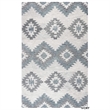 Alora Decor Napoli 5' x 8' Southwestern Motifs Blue/Ivory Hand-Tufted Area Rug