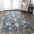 Alora Decor Napoli 8' x 10' Traditional Motifs Blue/Ivory Hand-Tufted Area Rug