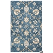 Alora Decor Napoli 8' x 10' Traditional Motifs Blue/Ivory Hand-Tufted Area Rug