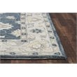 Alora Decor Napoli 5' x 8' Traditional Motifs Blue/Ivory Hand-Tufted Area Rug
