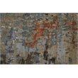 Alora Decor Noble 6' x 9' Abstract Blue/Blue/Brown/Orange Hand Knot Area Rug