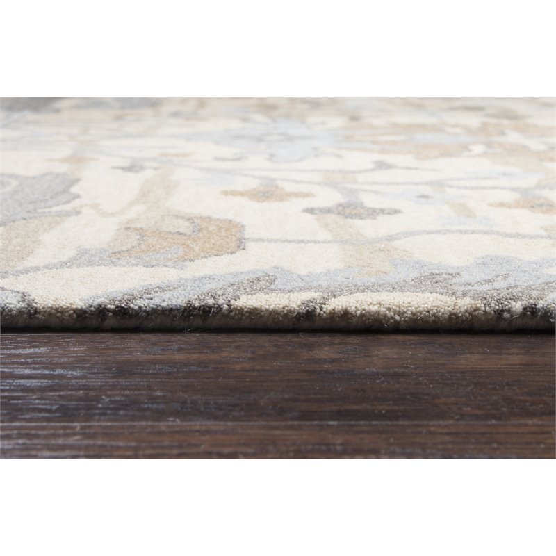 Alora Decor Liberty 5' x 8' Motif Beige/Gray Blue/Gray/Cream/Lt. Brown Area Rug