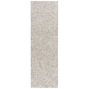 Alora Decor London 2'6&quot x 8' Tweed Beige/Brown/Ivory Hand-Tufted Area Rug