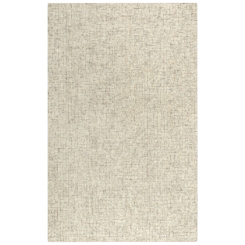Alora Decor London 5' x 8' Tweed Beige/Brown/Ivory Hand-Tufted Area Rug