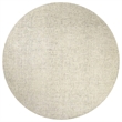 Alora Decor London 8' Round Solid Beige/Gray/Rust/Blue Hand-Tufted Area Rug