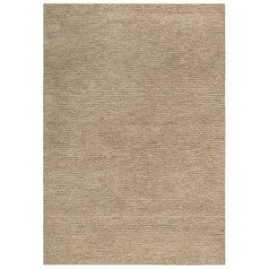 Alora Decor Luna 5'x7'6&quot Solid/Tone on Tone Beige/Beige Hand-Tufted Area Rug