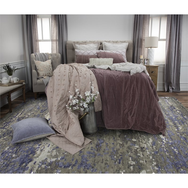 Alora Decor Noble 8' x 10' Brown/Beige/Gray/Rust/Blue Hand Knot Area Rug