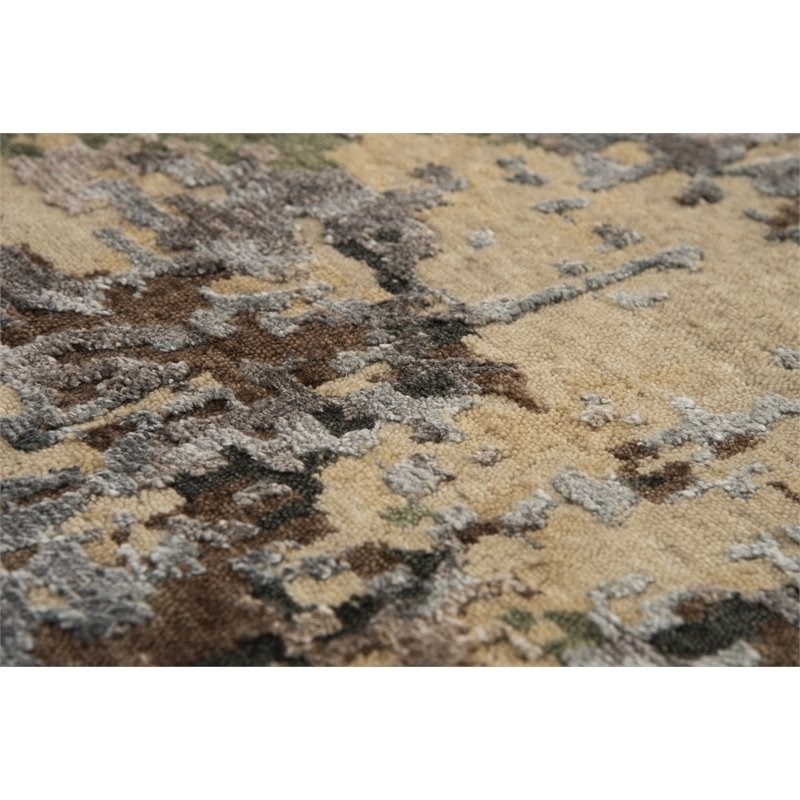 Alora Decor Noble 9' x 12' Beige/Brown/Gray/Rust/Blue Hand Knot Area Rug