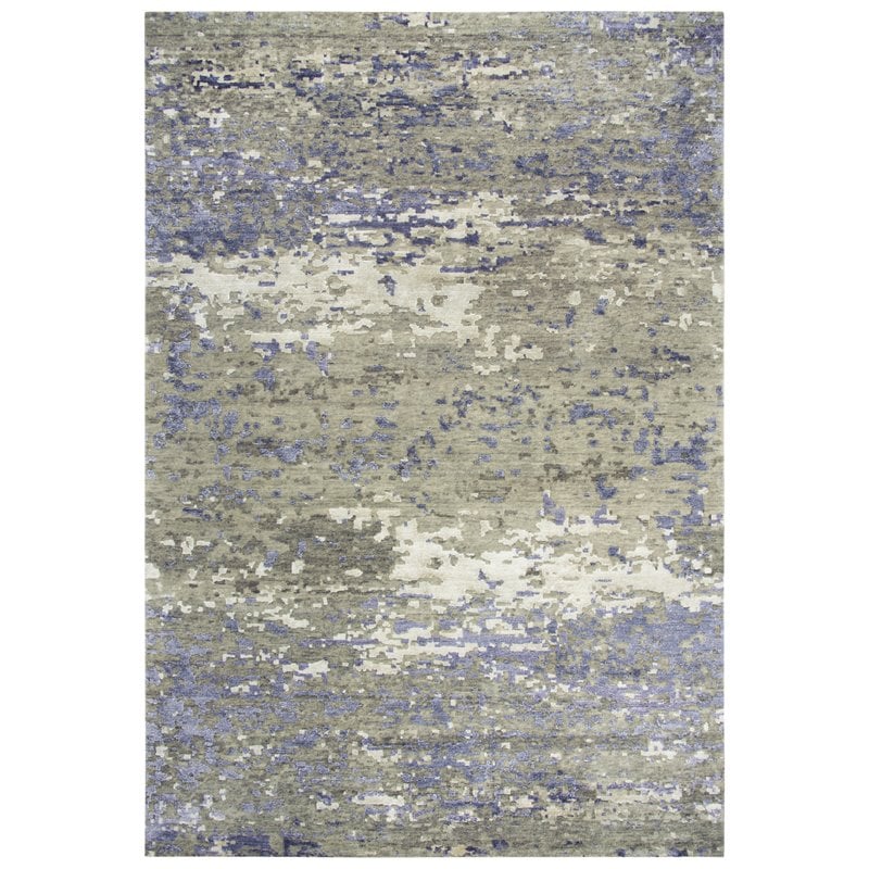 Alora Decor Noble 9' x 12' Brown/Beige/Gray/Rust/Blue Hand Knot Area Rug