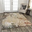 Alora Decor Noble 6' x 9' Abstract Beige/Brown/Gray/Rust/Blue Hand Knot Area Rug