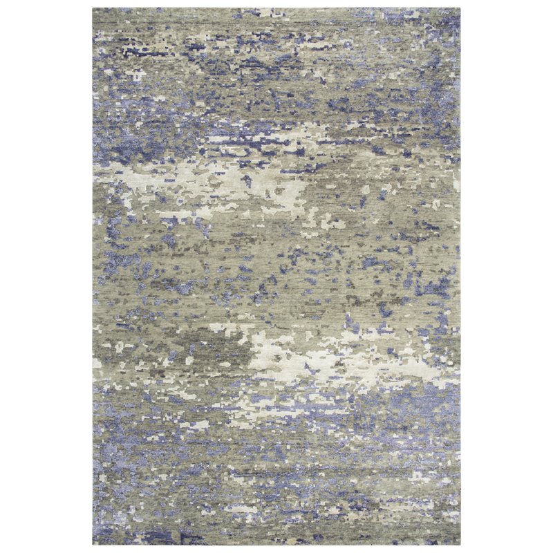 Alora Decor Noble 6' x 9' Abstract Brown/Beige/Gray/Rust/Blue Hand Knot Area Rug