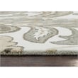 Alora Decor Makalu 3' x 5' Paisley Beige/Natural Hand-Tufted Area Rug