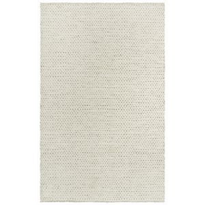 Alora Decor Monarch 5' x7'6&quot Basket weave Beige/Ivory Hand Woven Area Rug