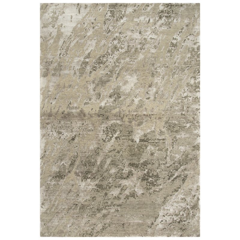 Alora Decor Noble 8' x 10' Abstract Beige/Gray/Rust/Blue Hand Knot Area Rug