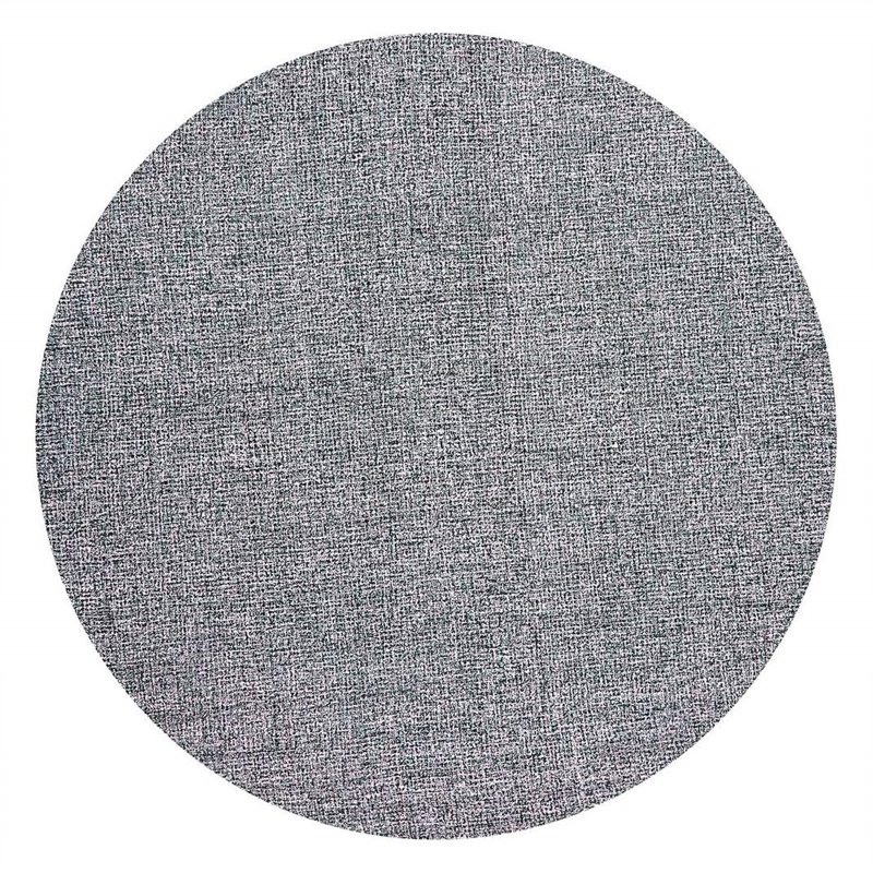 Alora Decor London 8' Round Tweed Black/White/Gray/Rust/Blue Area Rug