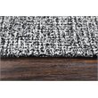 Alora Decor London 8' x 10' Tweed Black/White/Gray/Rust/Blue Area Rug