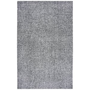 Alora Decor London 3' x 5' Tweed Black/White/Gray/Rust/Blue Hand-Tufted Area Rug