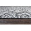 Alora Decor London 8' x 10' Tweed Black/Gray/Rust/Blue Hand-Tufted Area Rug