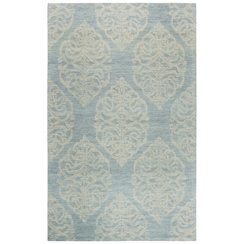 Alora Decor Lavine 5' x 8' Lt. Gray/Blue/Lt. Gray/Blue/Beige Area Rug
