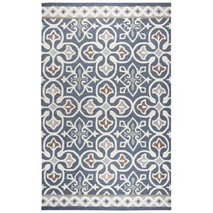 Alora Decor Lavine 5' x 8' Blue/Gray/Natural/Taupe/Gray Hand-Tufted Area Rug