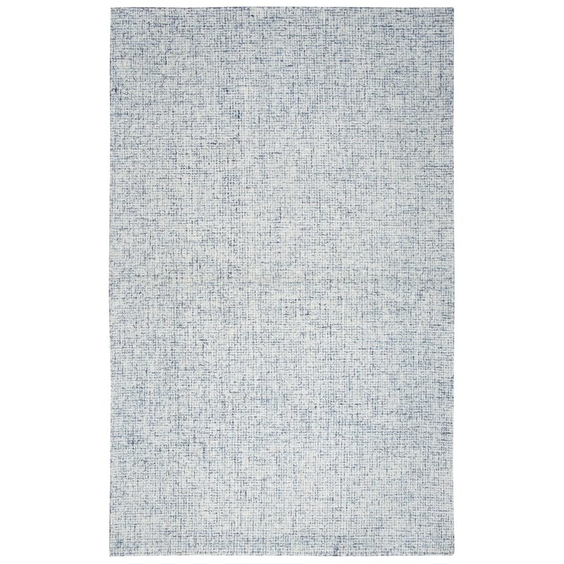 Alora Decor London 5' x 8' Solid Blue/Gray/Rust/Blue Hand-Tufted Area Rug