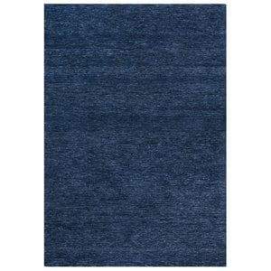 Alora Decor Luna 5'x7'6&quot Solid/Tone on Tone Blue/Blue Hand-Tufted Area Rug