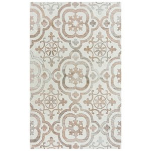 Alora Decor Neo 5'x7'6&quot Scroll Ivory/Beige Hand-Tufted Area Rug