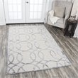 Alora Decor Madison 3' x 5' Geometric Cream/DK.Gray Hand-Tufted Area Rug