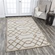 Alora Decor Madison 5' x 8' Trellis Cream/Tan Hand-Tufted Area Rug