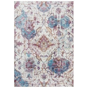 Alora Decor Morocco 8'10&quotx11'10&quot Vine/Diamond Cream/Blue/Rust/Gold Area Rug