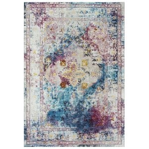 Alora Decor Morocco 8'10&quotx11'10&quot Broken Cream/Blue/Rust/Gold/Cream Area Rug