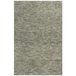 Alora Decor Laine 5'x7'6&quot Stripes Gray/Beige Hand-Tufted Area Rug