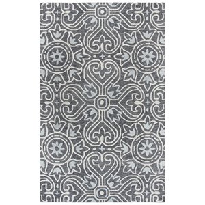 Alora Decor Lavine 8' x 10' Medallion Gray/Lt. Gray/Natural Hand-Tufted Area Rug