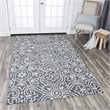 Alora Decor Lavine 5' x 8' Medallion Gray/Lt. Gray/Natural Hand-Tufted Area Rug