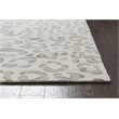 Alora Decor Liberty 5' x 8' Animal/Cheetah Gray/Ivory Hand-Tufted Area Rug