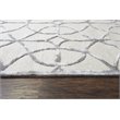 Alora Decor Madison 8' x 10' Trellis Ivory/Silver Hand-Tufted Area Rug